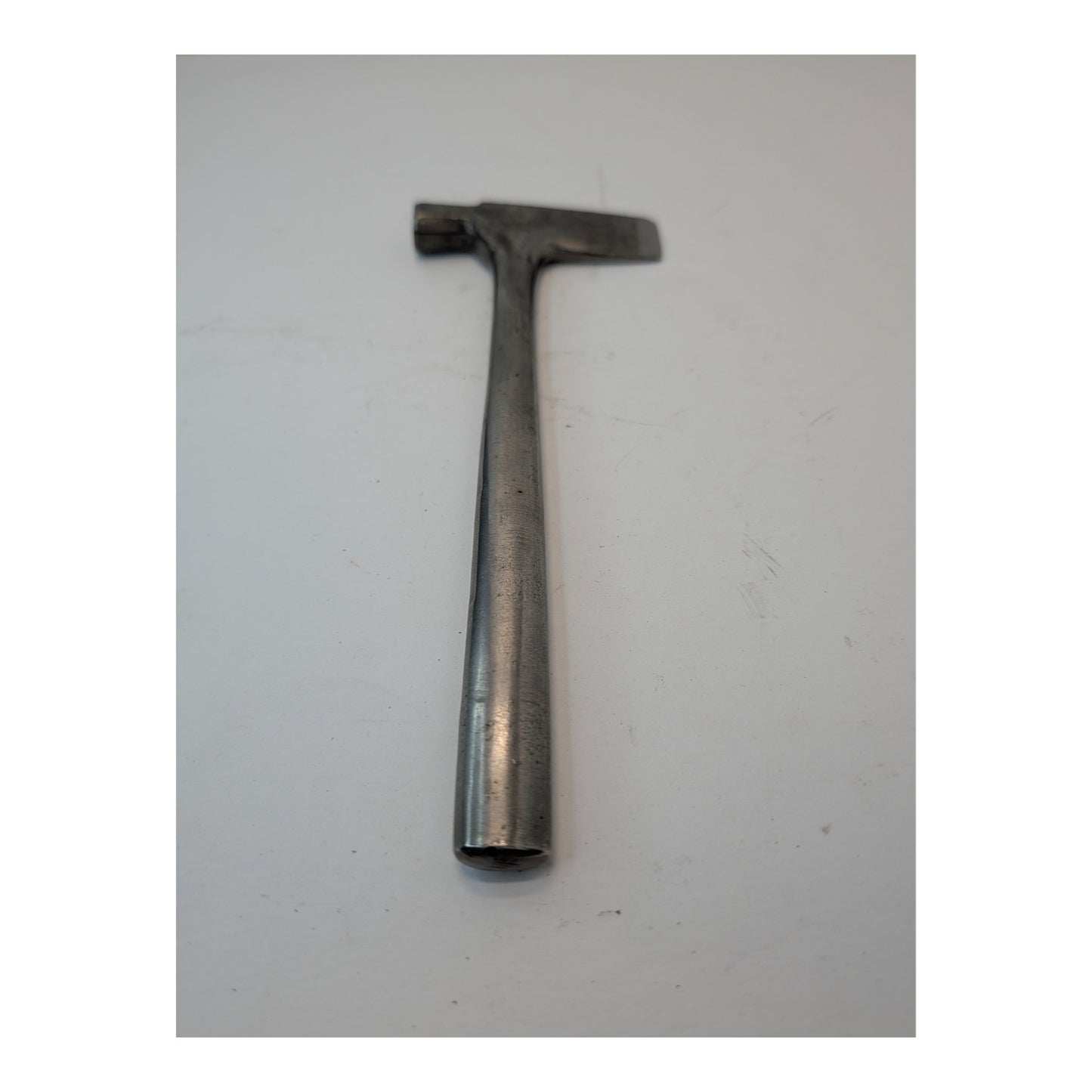 Vintage Industrial Cast Steel Tack Hammer, Brutalist Sculptural Object