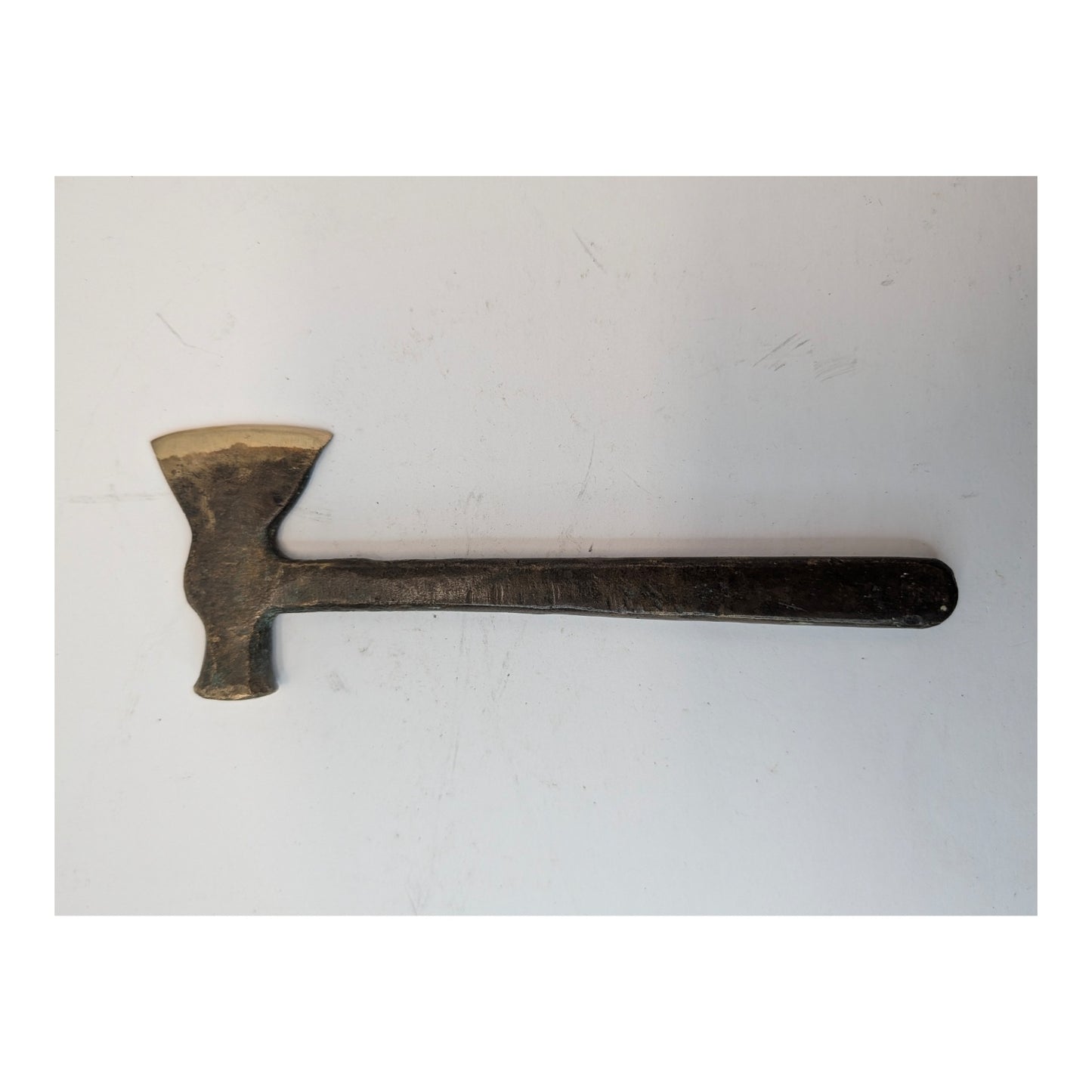 Vintage Solid Brass Hatchet Hammer Paperweight Industrial Decor