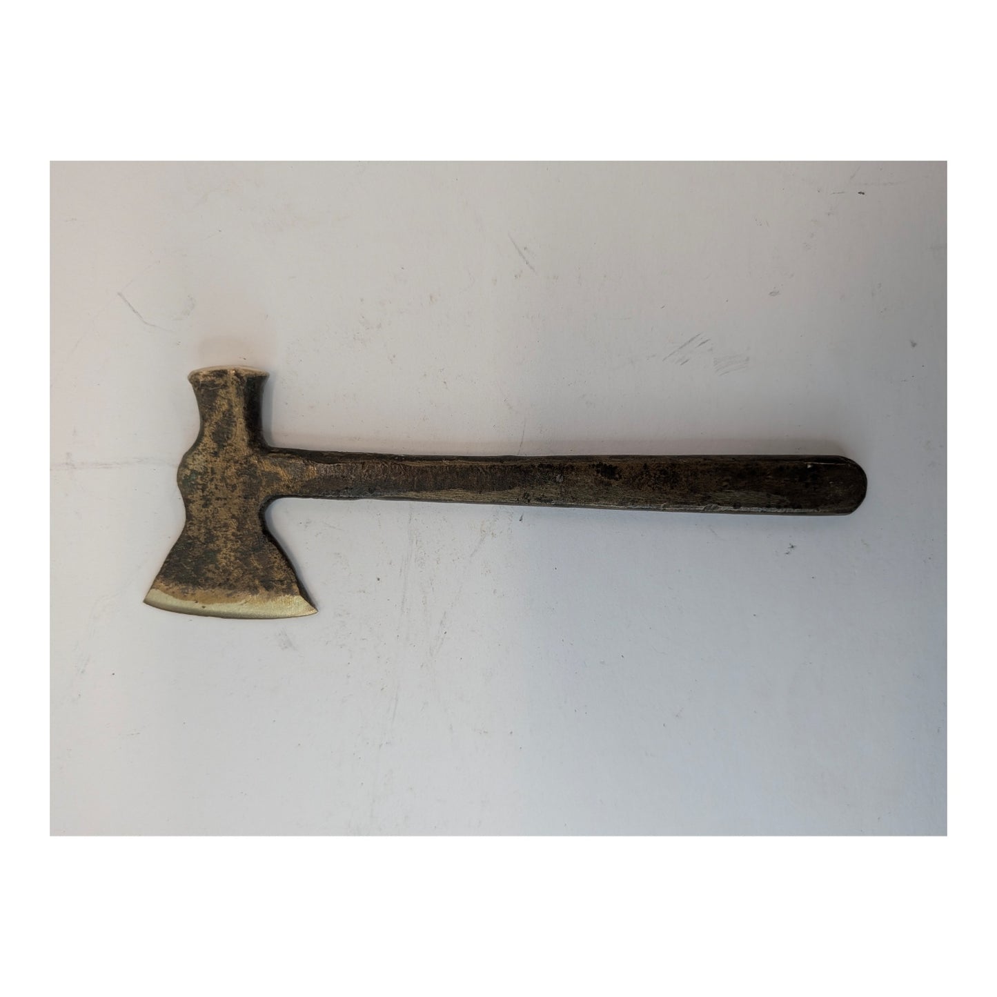 Vintage Solid Brass Hatchet Hammer Paperweight Industrial Decor