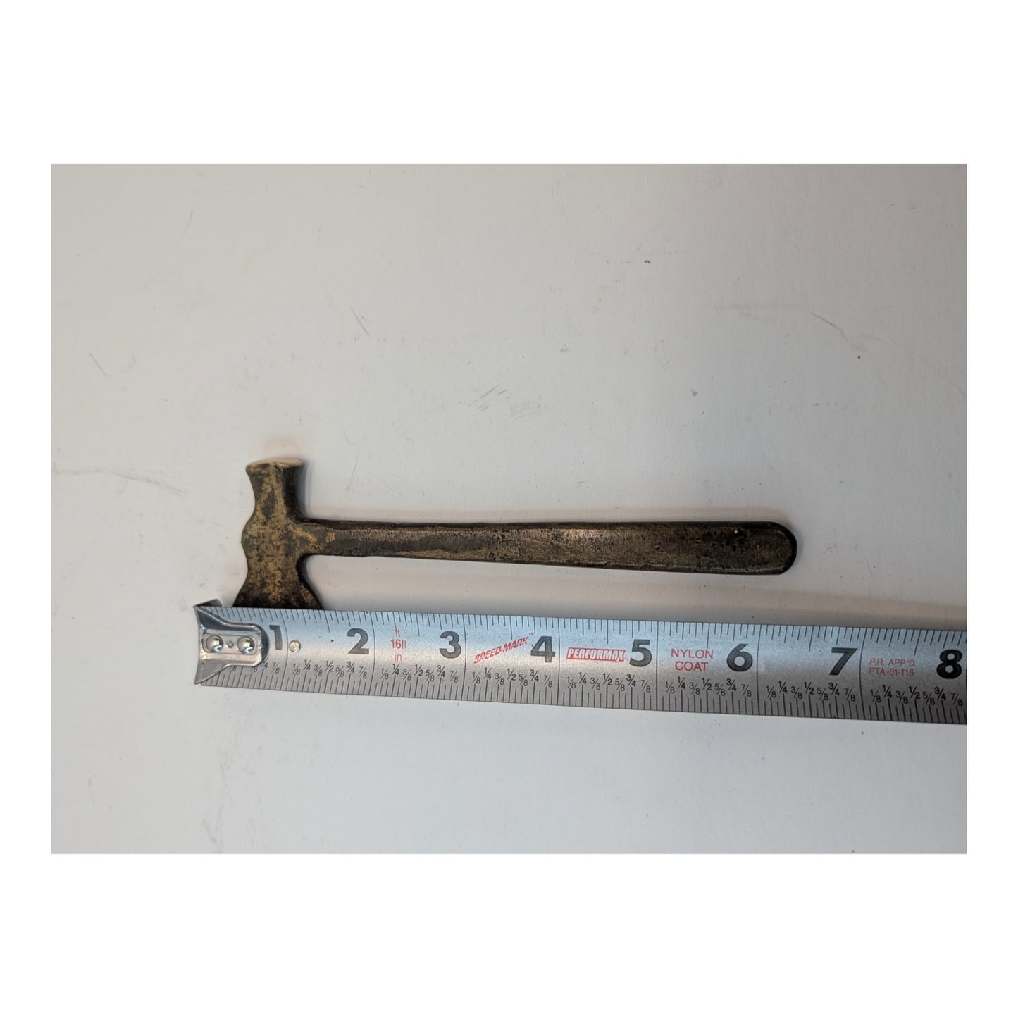 Vintage Solid Brass Hatchet Hammer Paperweight Industrial Decor