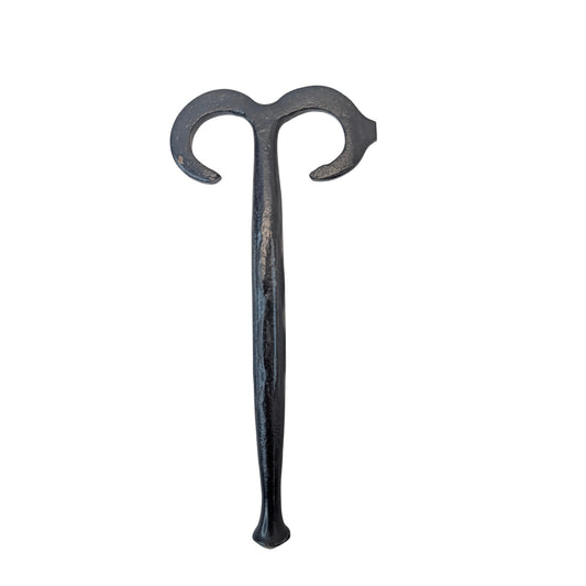 Vintage Hand-Forged Wrought Iron Shutter Dog, Rustic Colonial Hardware