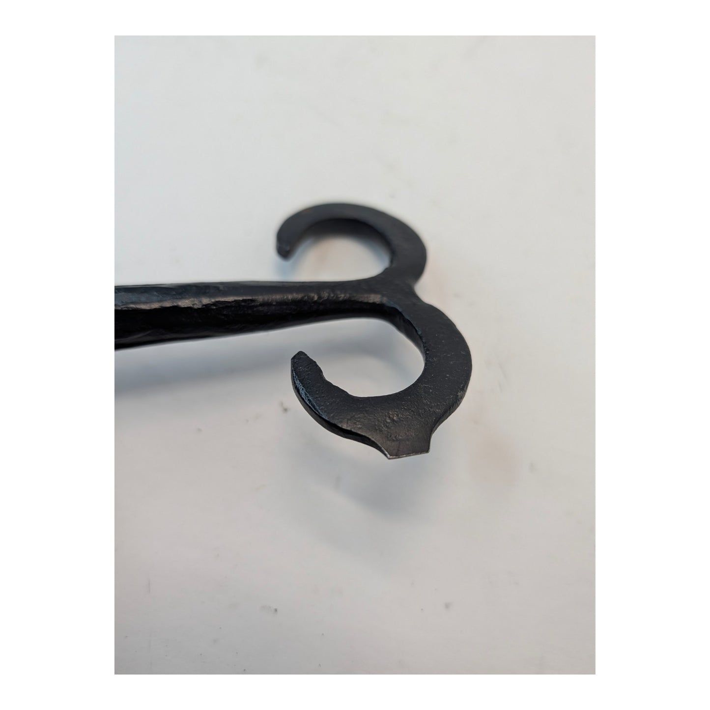 Vintage Hand-Forged Wrought Iron Shutter Dog, Rustic Colonial Hardware