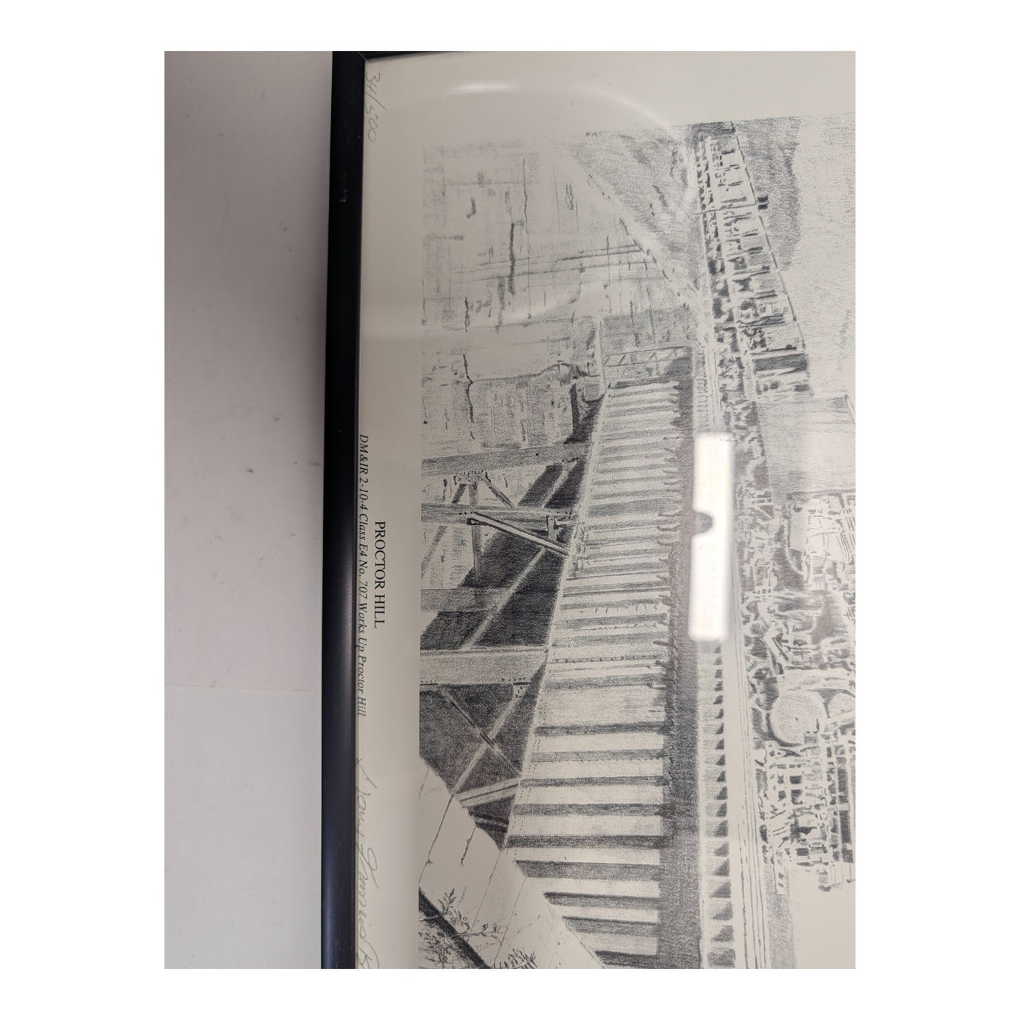 Louis Francis Browne Signed Train Print "Proctor Hill" Ltd Ed 34/500 DM&IR Art