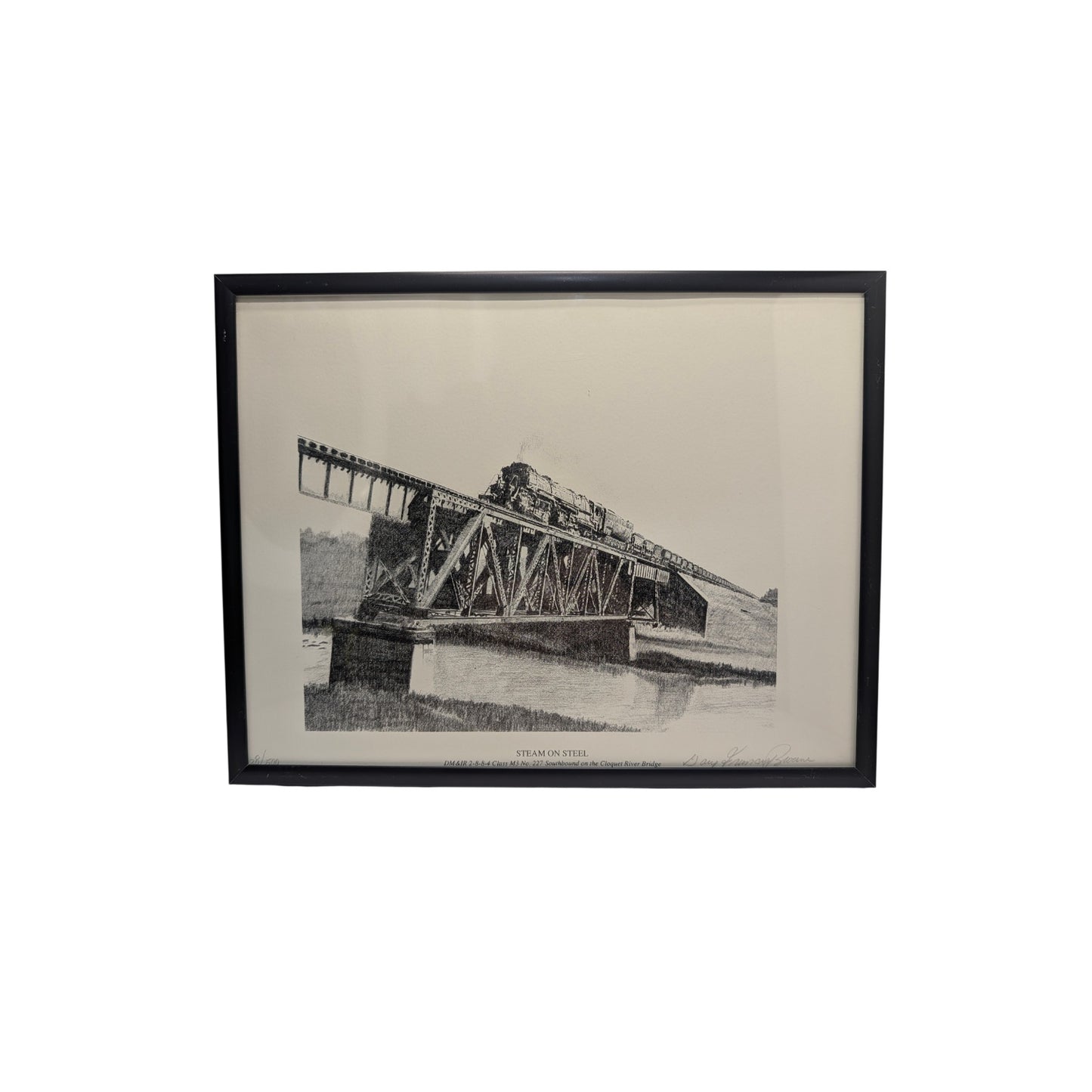 Gary Grunau-Jeans "Steam on Steel" Signed LE Train Print 28/500