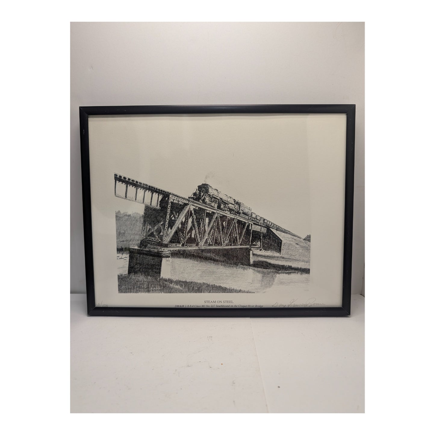 Gary Grunau-Jeans "Steam on Steel" Signed LE Train Print 28/500