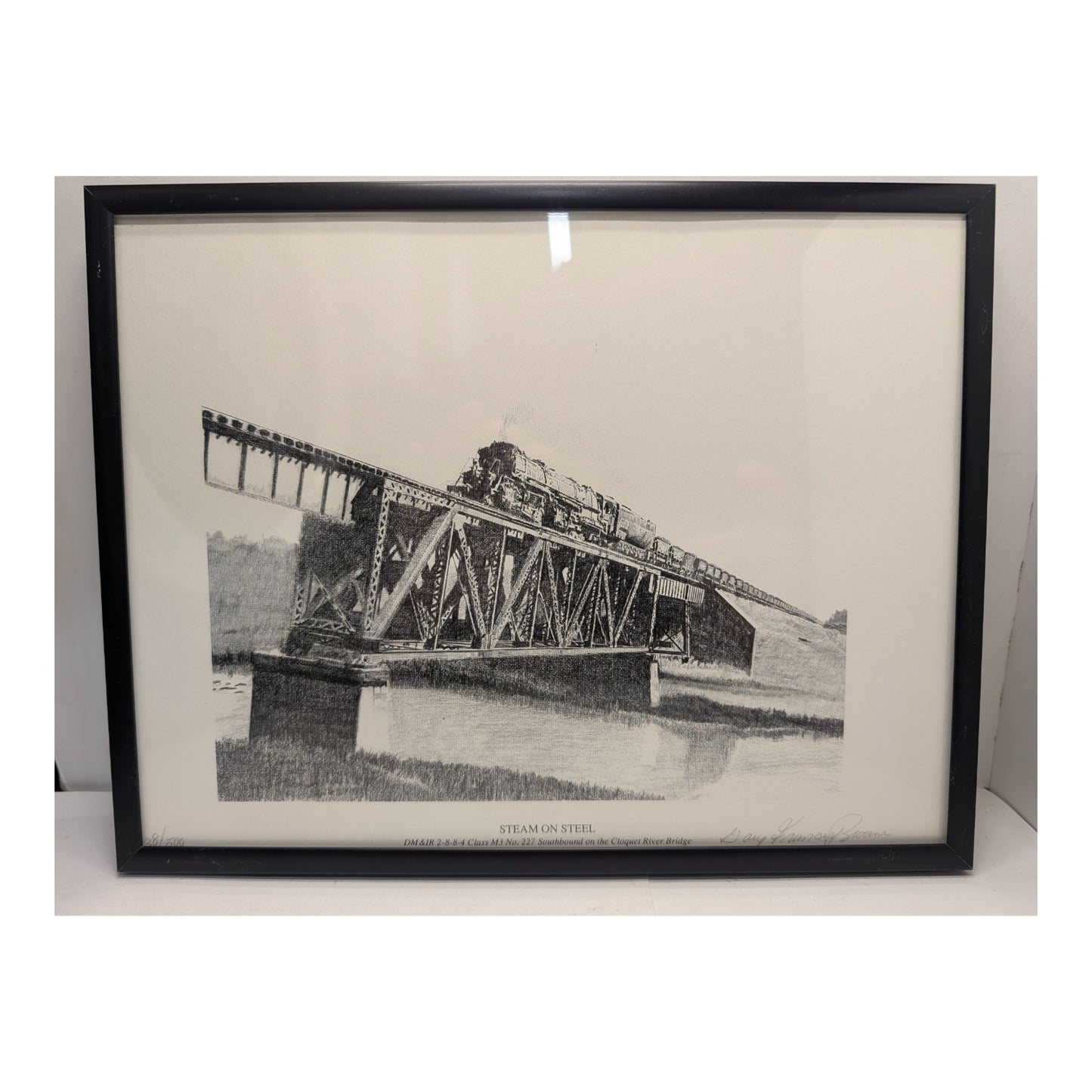 Gary Grunau-Jeans "Steam on Steel" Signed LE Train Print 28/500