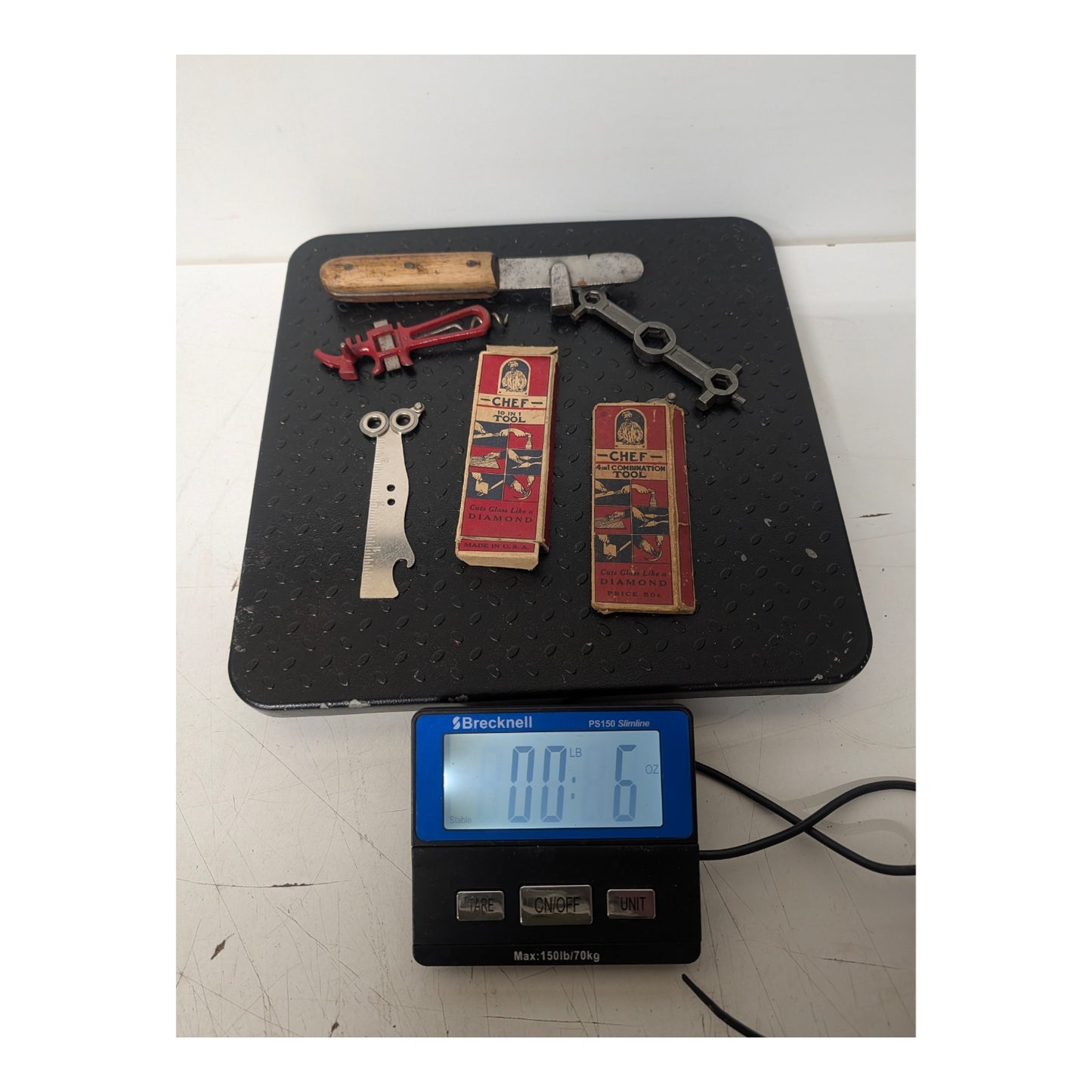 Vintage CHEF Multi-Tool & Industrial Gadget Lot, 5 Pcs