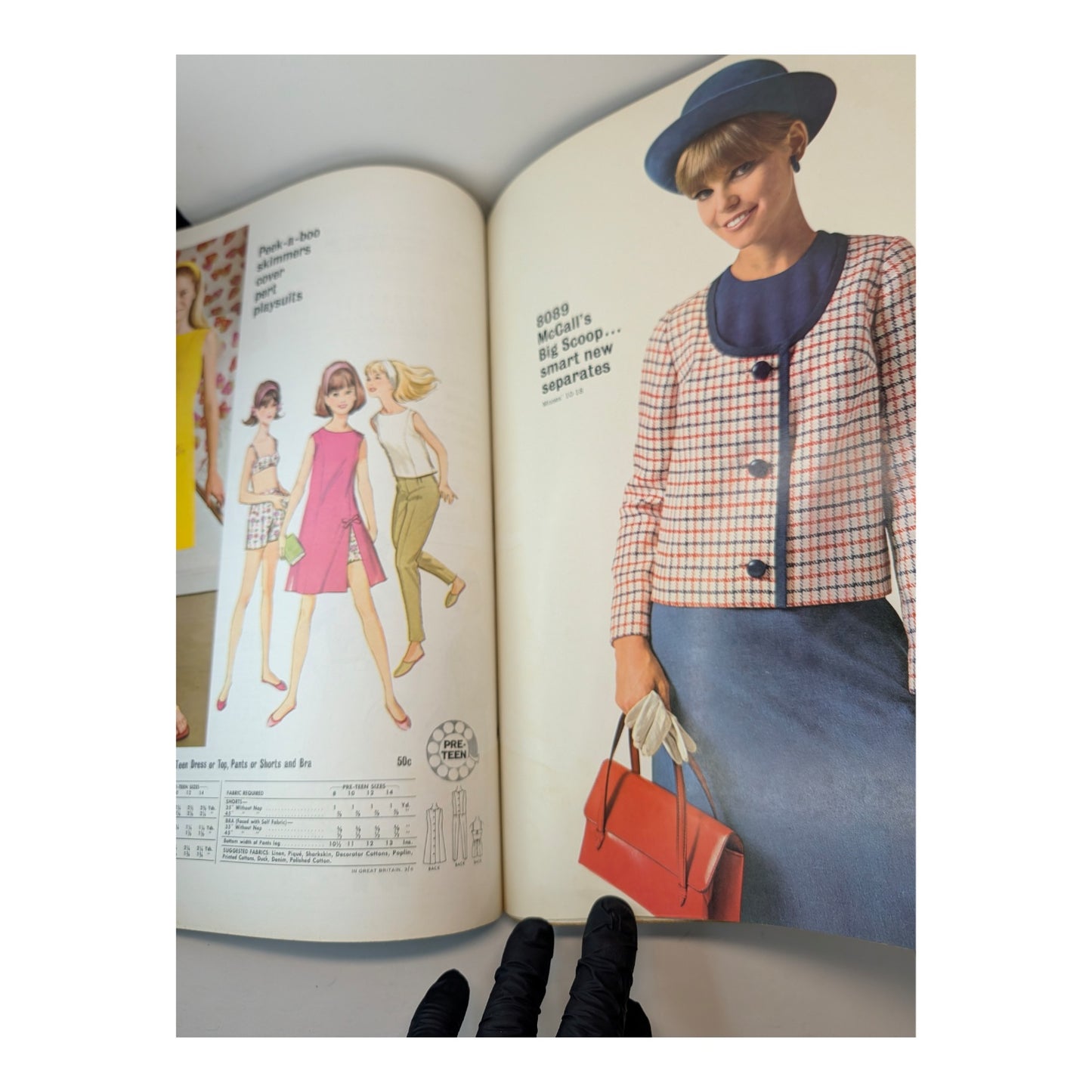 RARE 1966 McCall's Counter Catalog Book | Mid-Century Mod Fashion Design