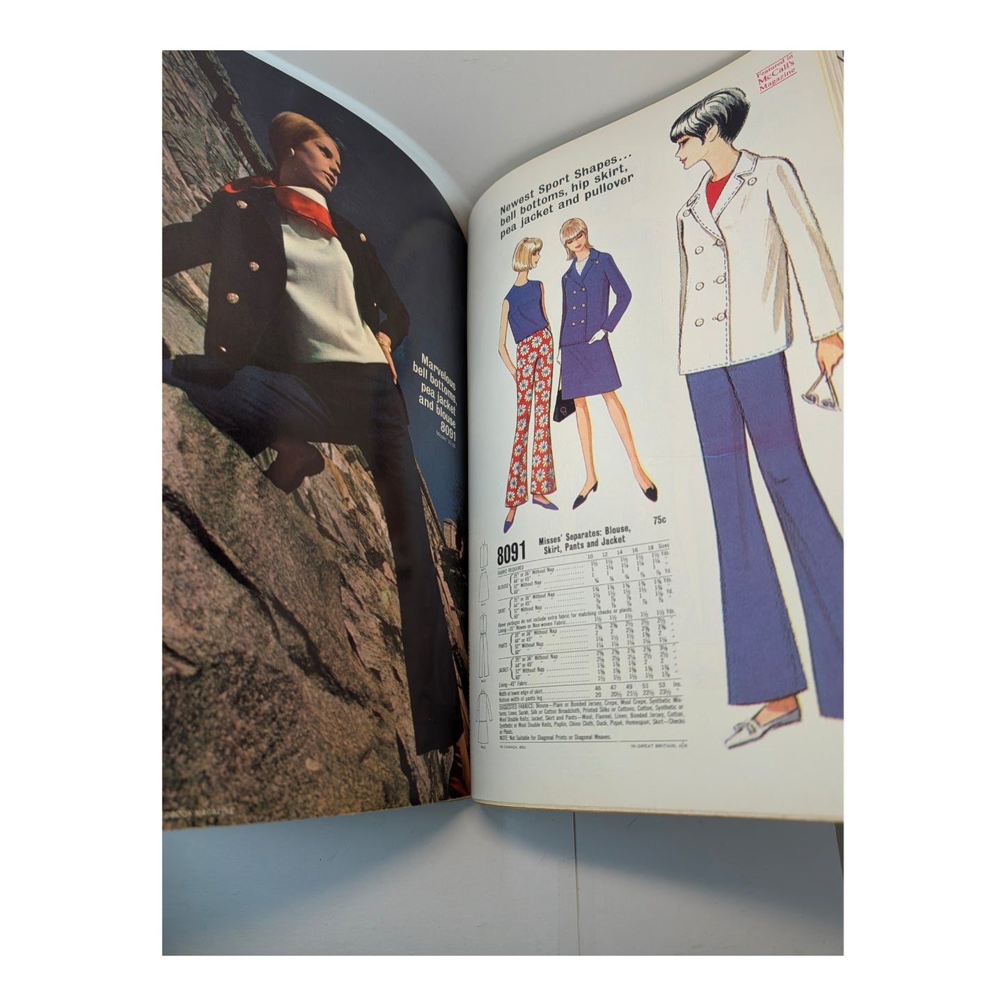 RARE 1966 McCall's Counter Catalog Book | Mid-Century Mod Fashion Design