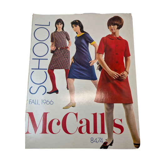 Vintage 1966 McCall's Fall School Fashion Catalog | Mid-Century Mod Style