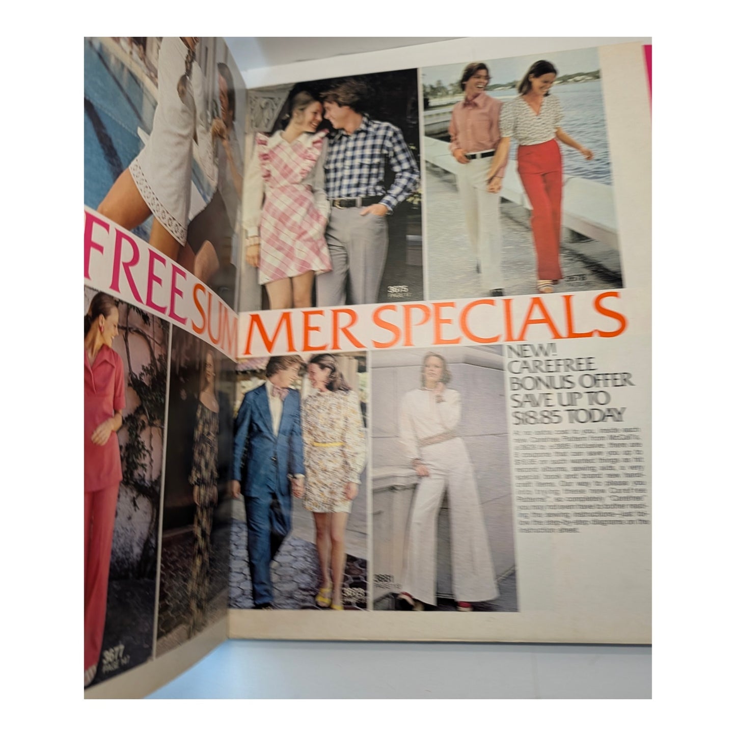 Vintage 1970s McCall's Pattern Catalog Carefree Summer Specials Counter Book