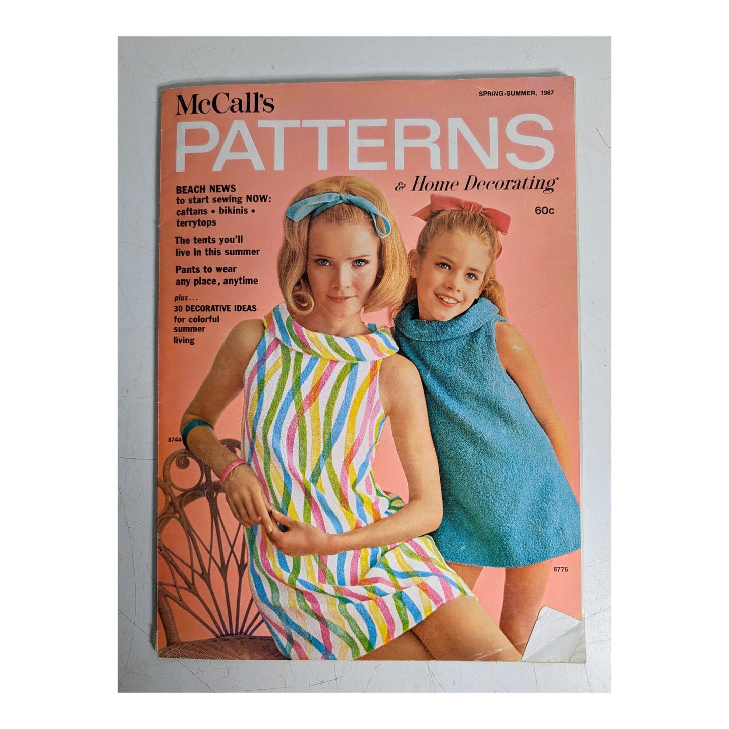 Lot of 2 Vintage 1967 McCall's Pattern Magazines, Mod Fashion & Home Decor