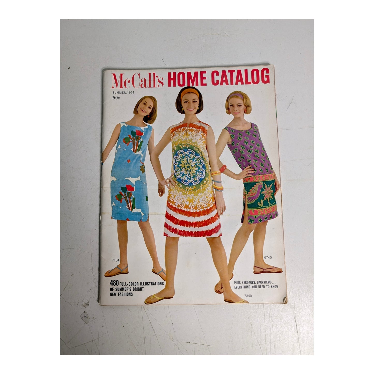 Lot of 3 Vintage 1964 McCall's Sewing Pattern Catalogs Mid-Century Fashion