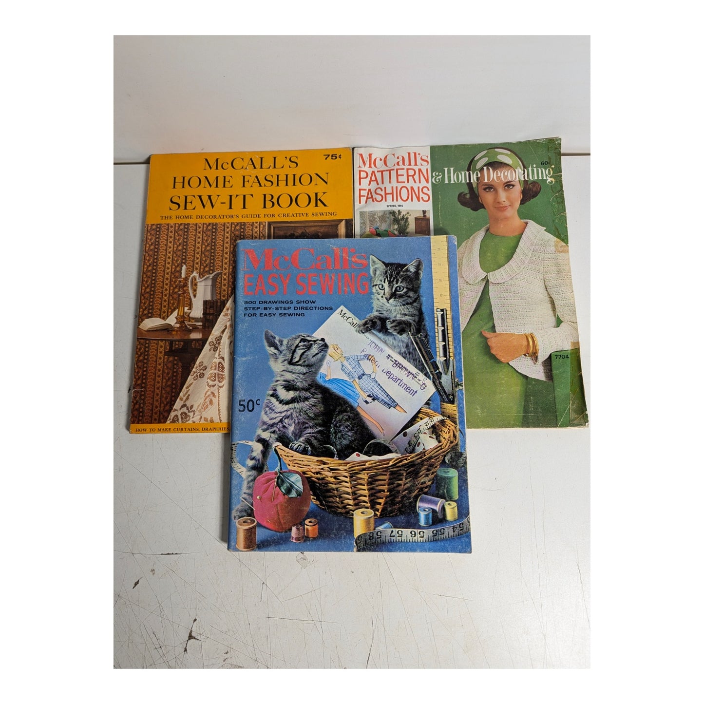 Vintage 1960s McCall's Sewing & Home Decor Pattern Book Lot of 3