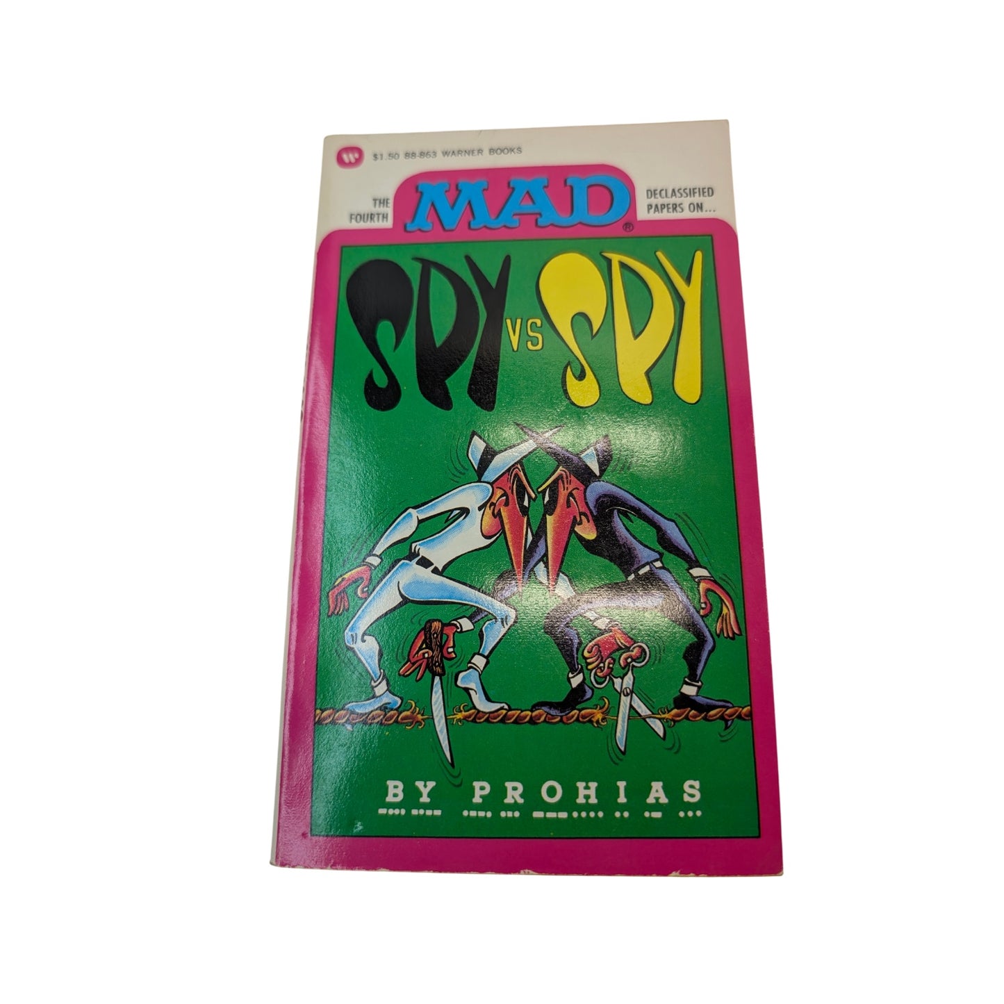 Vintage 1974 MAD Spy vs Spy Paperback by Prohias, 1st Printing