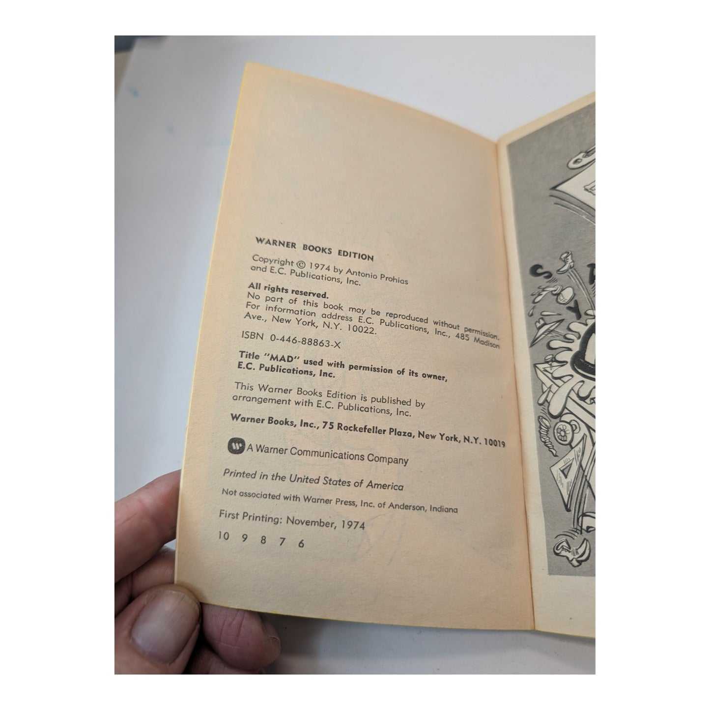 Vintage 1974 MAD Spy vs Spy Paperback by Prohias, 1st Printing
