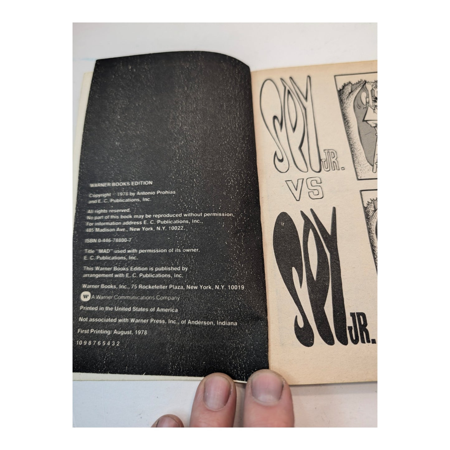 1978 MAD Spy vs Spy Paperback by Prohias, 1st Printing Vintage Comic Book
