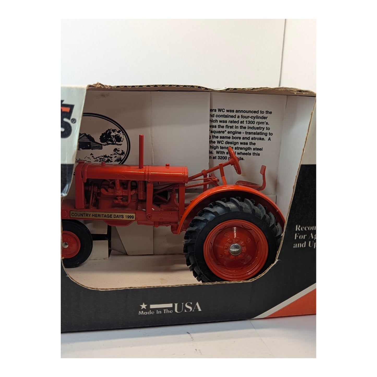 1999 AGCO Allis WC Tractor 1/16 Scale Die-Cast Model by Scale Models NIB