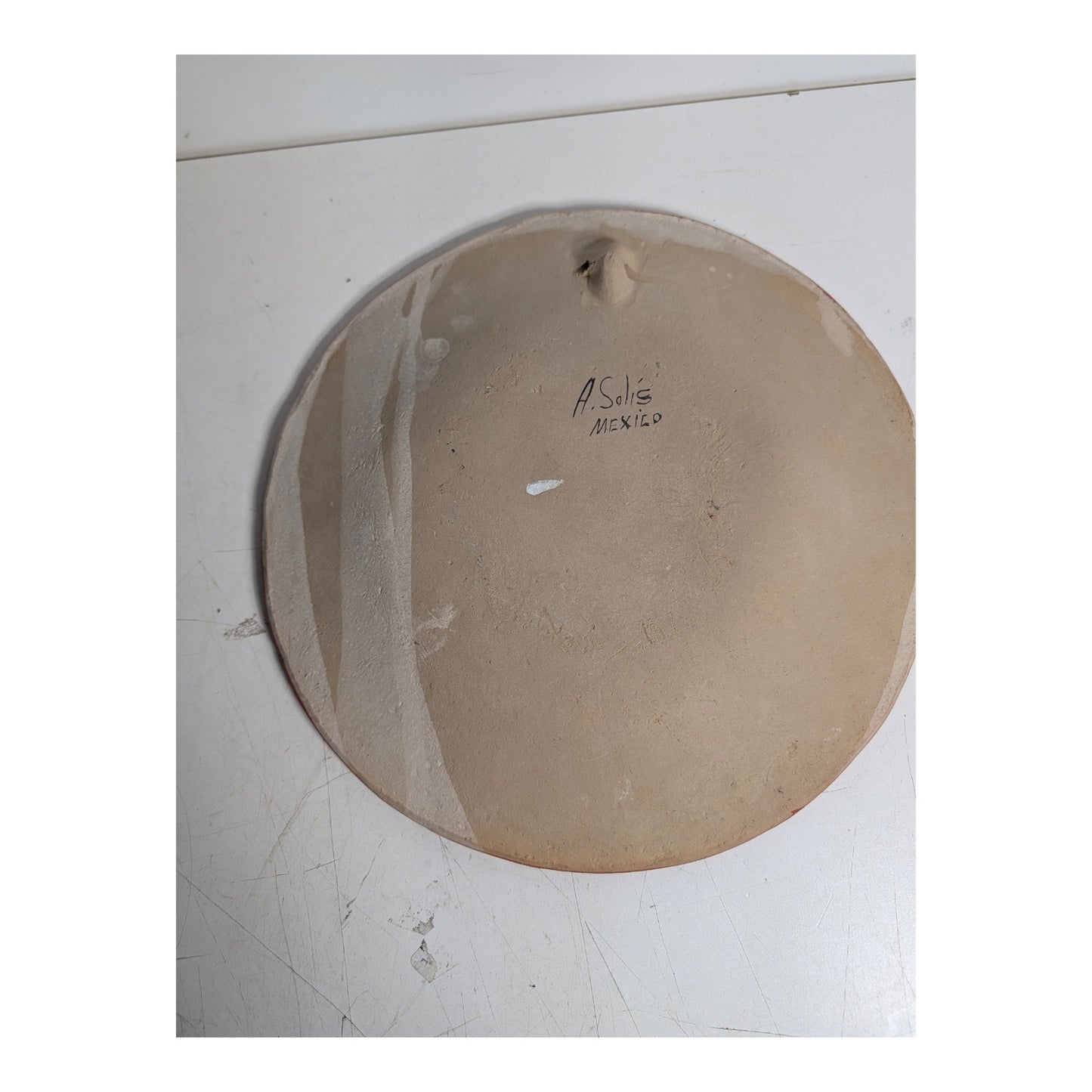 Vintage A. Solis Tonalá Mexican Pottery Wall Plates, Set of 3 Bird Motif
