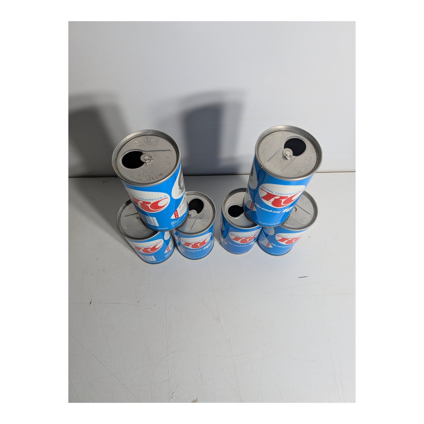 Vintage 1975 RC Cola Green Bay Packers NFL Player Cans Set of 6