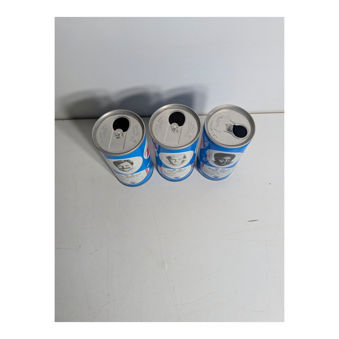 1970s RC Cola NFL Steelers & Browns Soda Cans Set of 3 Vintage