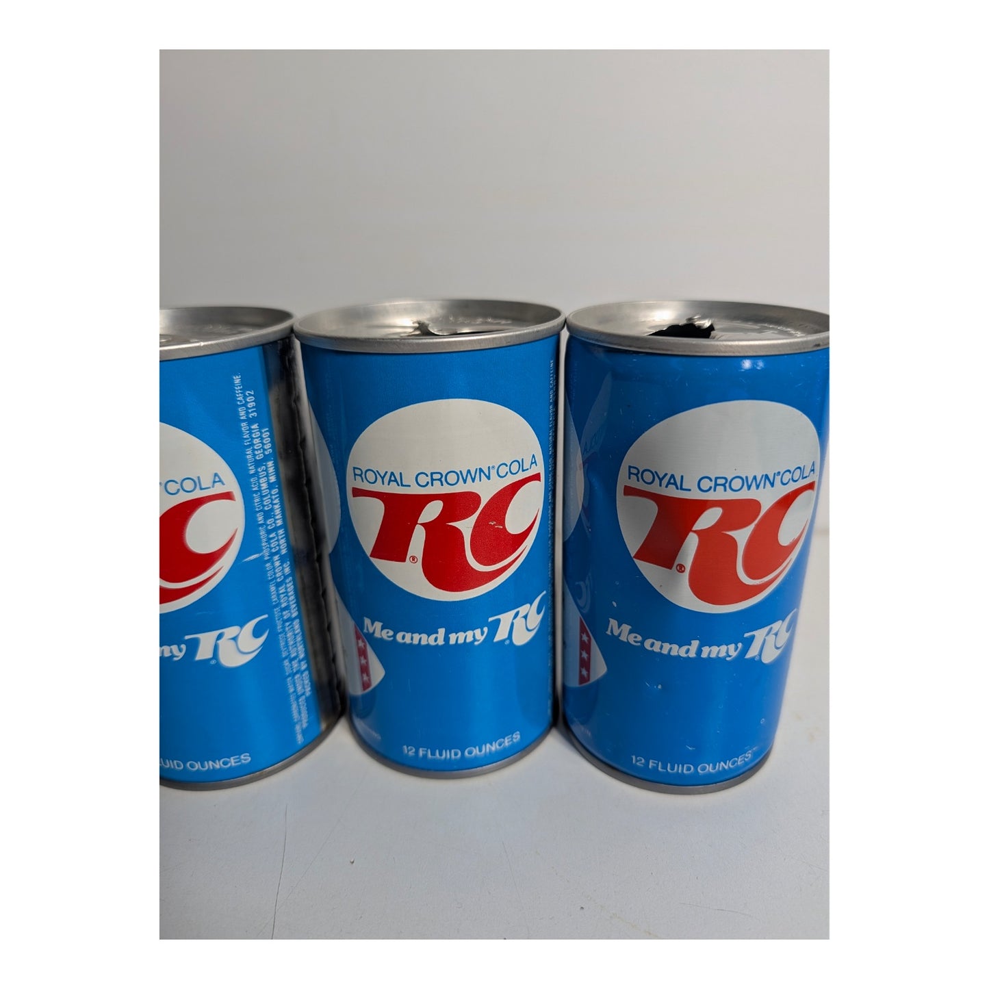1970s RC Cola NFL Steelers & Browns Soda Cans Set of 3 Vintage