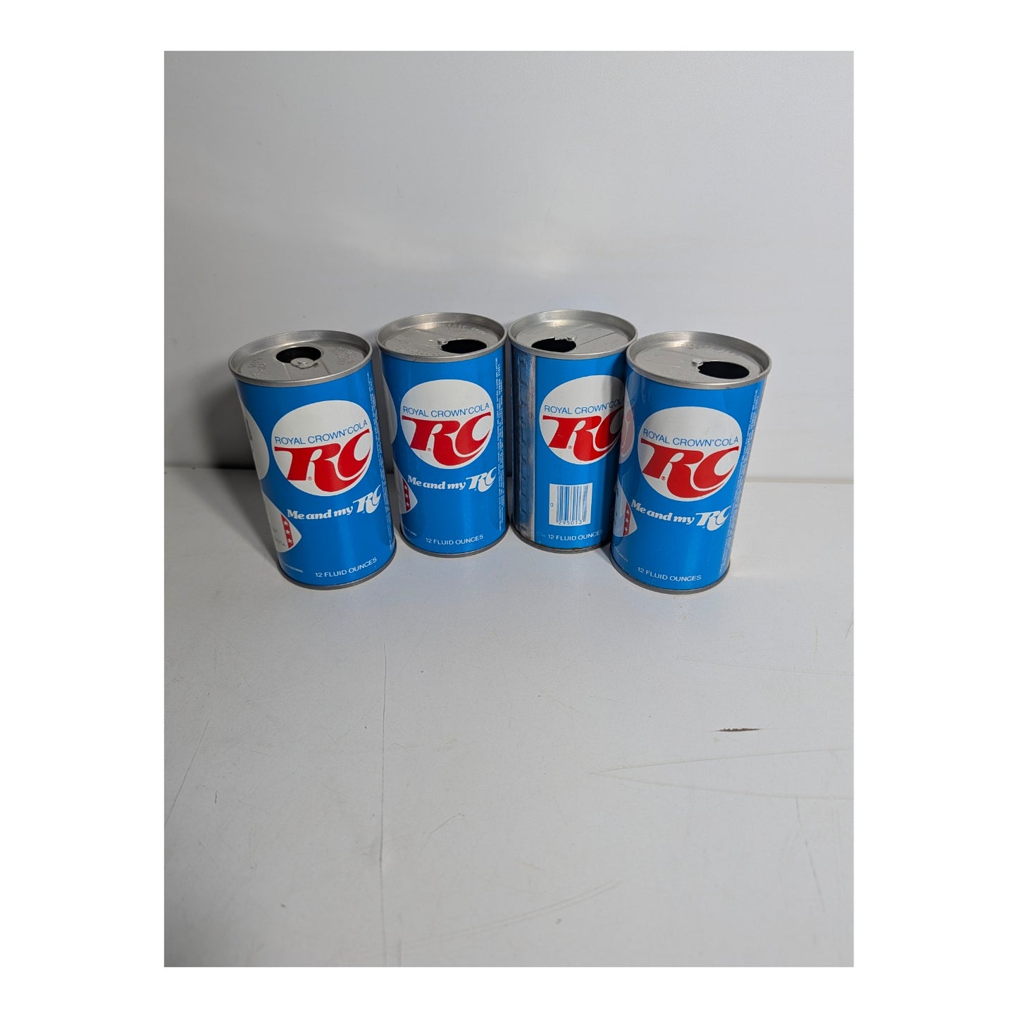 1970s RC Cola NFL Cincinnati Bengals Cans, Set of 4 | Vintage Pop Art