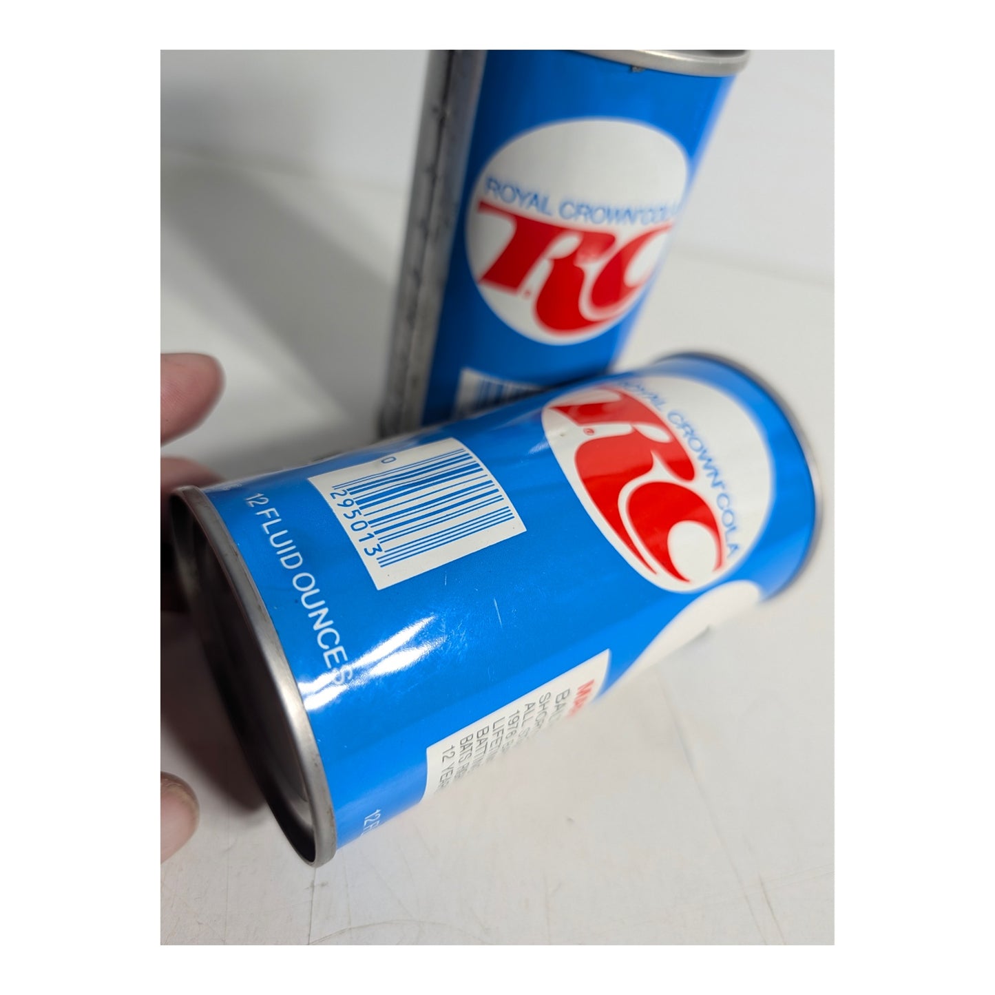 Vintage 1970s RC Cola MLB All-Star Baseball Cans, Set of 6