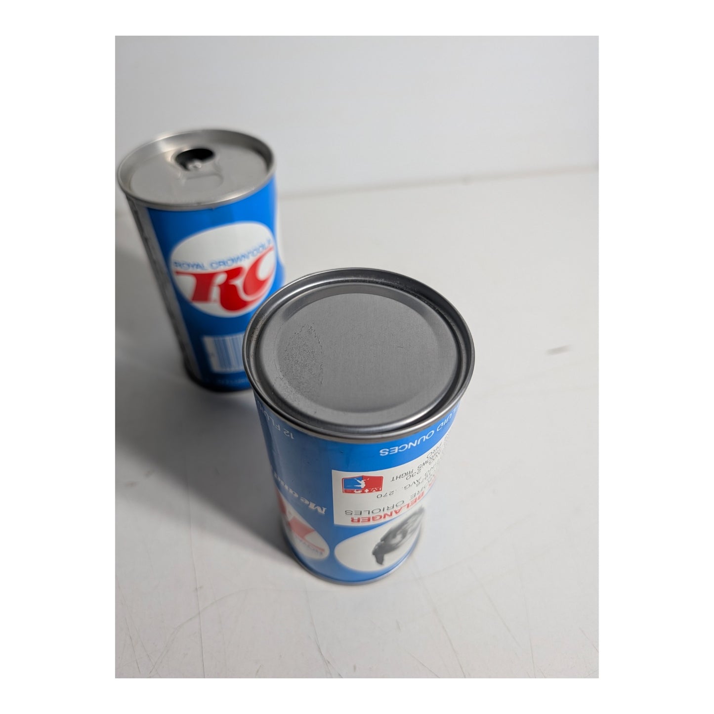 Vintage 1970s RC Cola MLB All-Star Baseball Cans, Set of 6