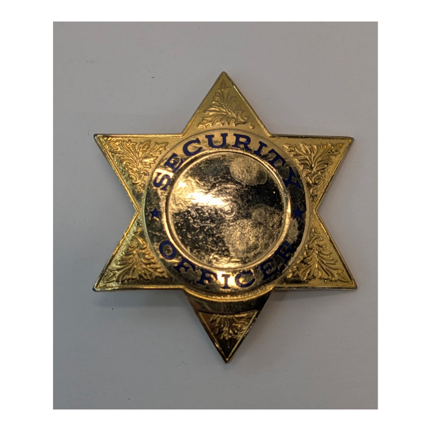 Vintage Security Officer Badge Lot | Gold Star & Silver Shield