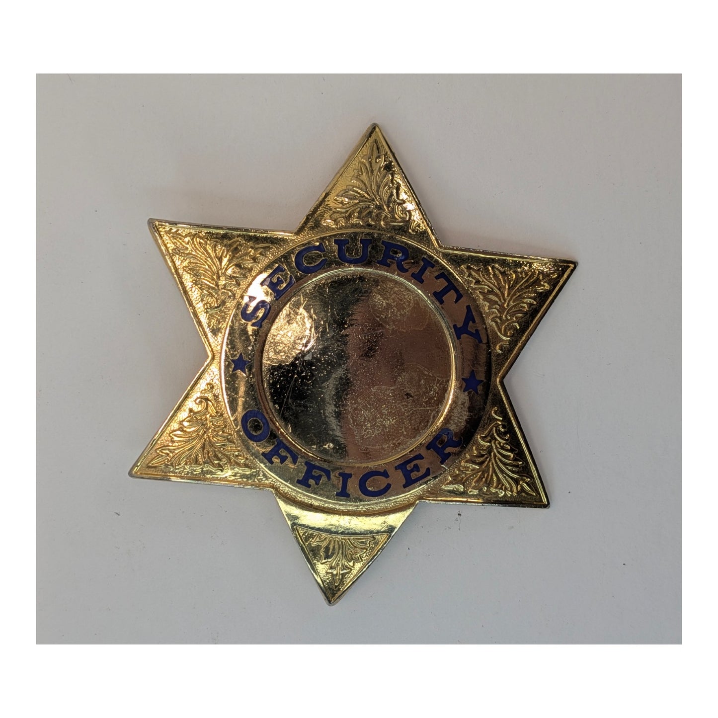 Vintage Security Officer Badge Lot | Gold Star & Silver Shield