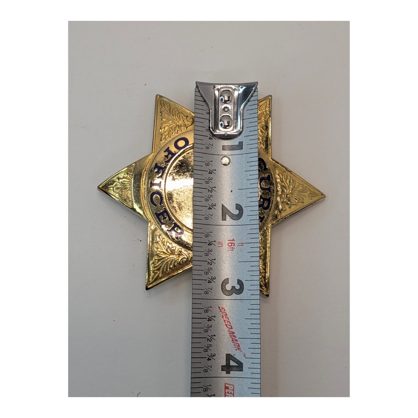 Vintage Security Officer Badge Lot | Gold Star & Silver Shield