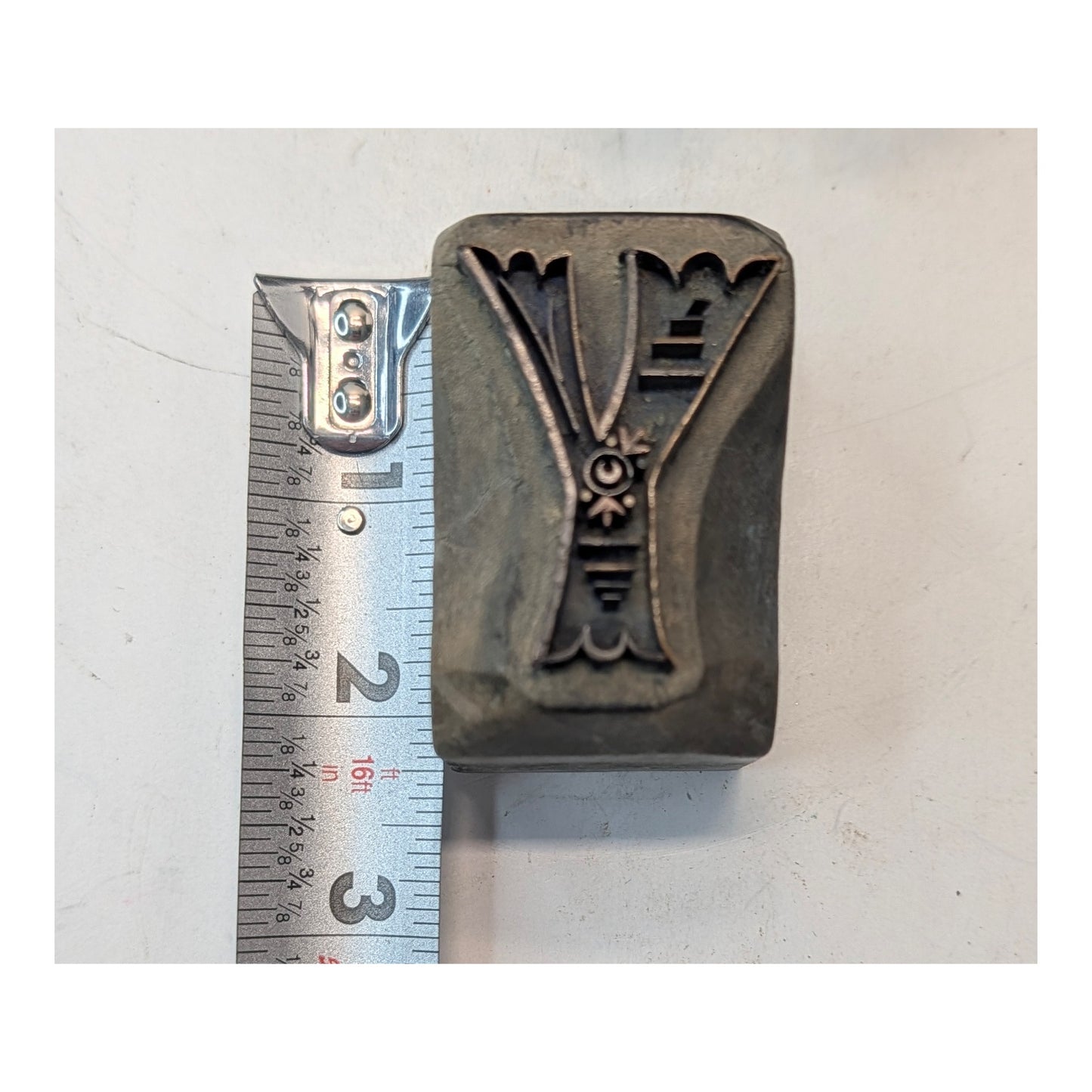 Vintage Ornate Letterpress Printing Blocks Set, Industrial Art Nouveau Decor